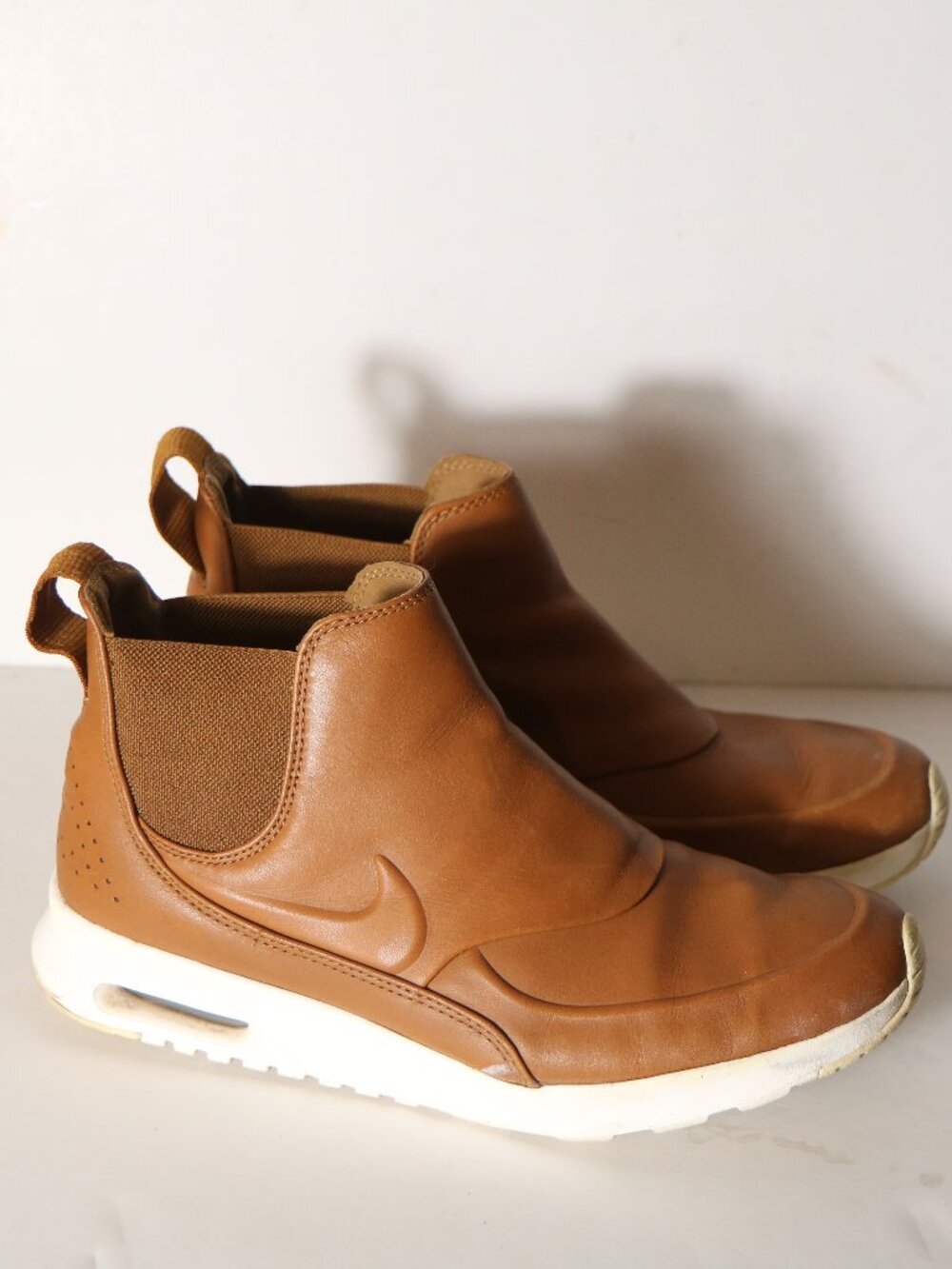 Nike Air Max Thea Mid Sneaker Boot Ale Brown Womens Chelsea Brown Leather